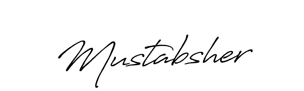 How to make Mustabsher signature? Antro_Vectra_Bolder is a professional autograph style. Create handwritten signature for Mustabsher name. Mustabsher signature style 7 images and pictures png