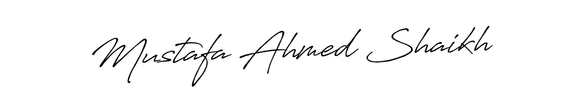 The best way (Antro_Vectra_Bolder) to make a short signature is to pick only two or three words in your name. The name Mustafa Ahmed Shaikh include a total of six letters. For converting this name. Mustafa Ahmed Shaikh signature style 7 images and pictures png