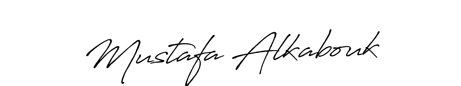 Mustafa Alkabouk stylish signature style. Best Handwritten Sign (Antro_Vectra_Bolder) for my name. Handwritten Signature Collection Ideas for my name Mustafa Alkabouk. Mustafa Alkabouk signature style 7 images and pictures png