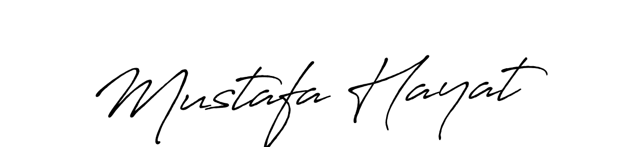 Design your own signature with our free online signature maker. With this signature software, you can create a handwritten (Antro_Vectra_Bolder) signature for name Mustafa Hayat. Mustafa Hayat signature style 7 images and pictures png