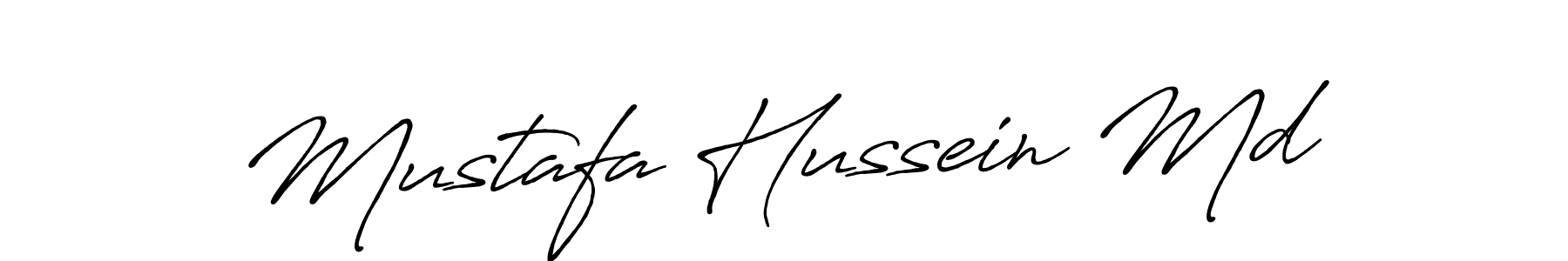 How to Draw Mustafa Hussein Md signature style? Antro_Vectra_Bolder is a latest design signature styles for name Mustafa Hussein Md. Mustafa Hussein Md signature style 7 images and pictures png
