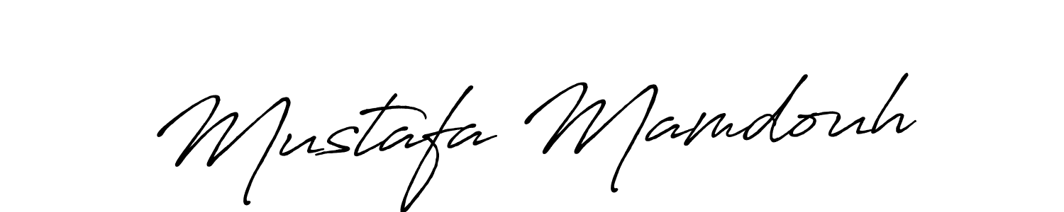 Also You can easily find your signature by using the search form. We will create Mustafa Mamdouh name handwritten signature images for you free of cost using Antro_Vectra_Bolder sign style. Mustafa Mamdouh signature style 7 images and pictures png
