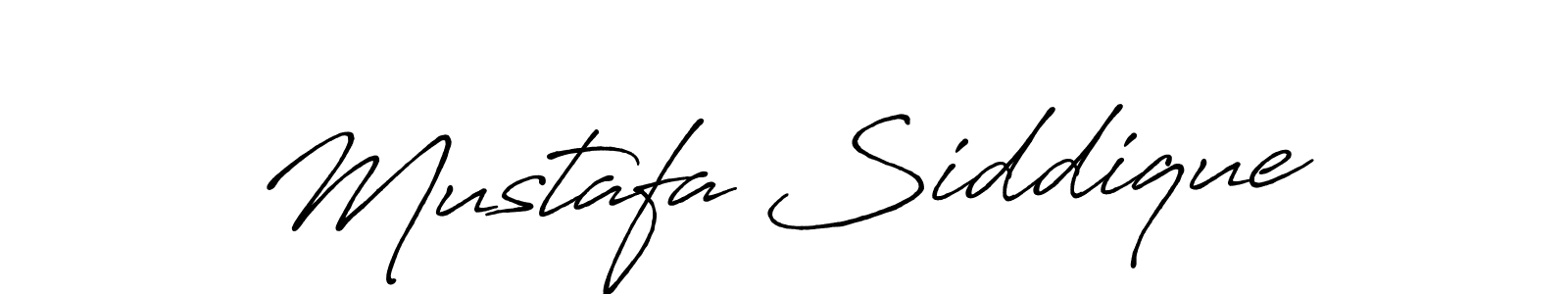 Create a beautiful signature design for name Mustafa Siddique. With this signature (Antro_Vectra_Bolder) fonts, you can make a handwritten signature for free. Mustafa Siddique signature style 7 images and pictures png