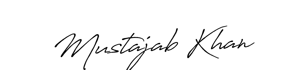 How to make Mustajab Khan signature? Antro_Vectra_Bolder is a professional autograph style. Create handwritten signature for Mustajab Khan name. Mustajab Khan signature style 7 images and pictures png