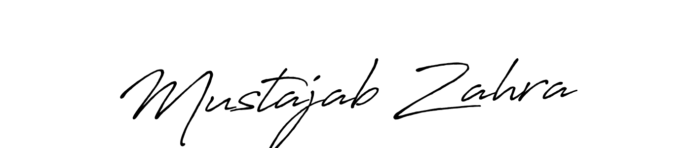 It looks lik you need a new signature style for name Mustajab Zahra. Design unique handwritten (Antro_Vectra_Bolder) signature with our free signature maker in just a few clicks. Mustajab Zahra signature style 7 images and pictures png