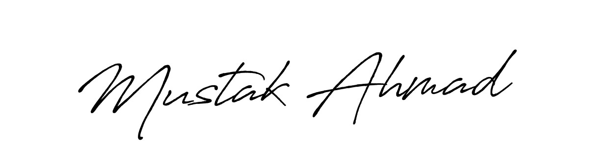 How to make Mustak Ahmad signature? Antro_Vectra_Bolder is a professional autograph style. Create handwritten signature for Mustak Ahmad name. Mustak Ahmad signature style 7 images and pictures png