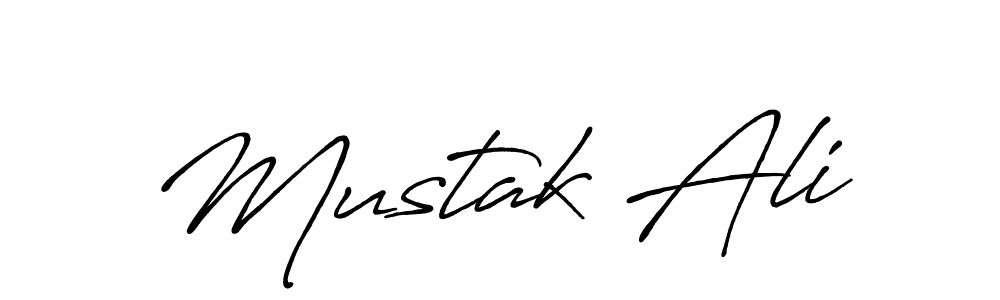 Make a beautiful signature design for name Mustak Ali. With this signature (Antro_Vectra_Bolder) style, you can create a handwritten signature for free. Mustak Ali signature style 7 images and pictures png