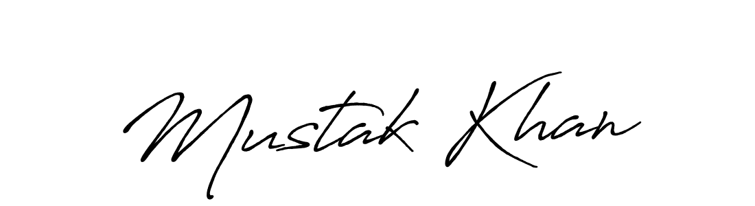 Also we have Mustak Khan name is the best signature style. Create professional handwritten signature collection using Antro_Vectra_Bolder autograph style. Mustak Khan signature style 7 images and pictures png