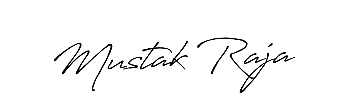 Create a beautiful signature design for name Mustak Raja. With this signature (Antro_Vectra_Bolder) fonts, you can make a handwritten signature for free. Mustak Raja signature style 7 images and pictures png