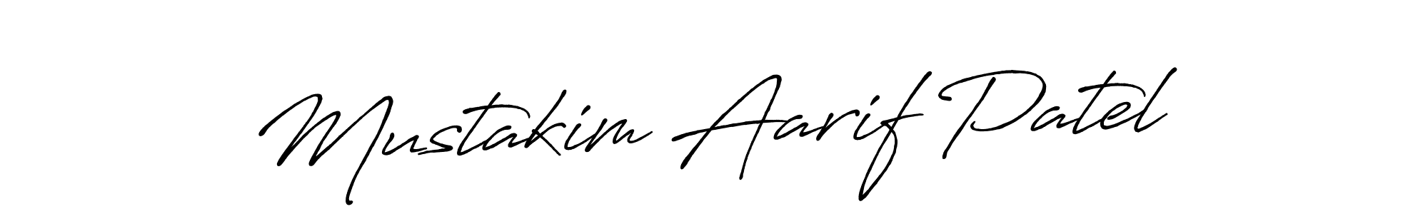 How to make Mustakim Aarif Patel signature? Antro_Vectra_Bolder is a professional autograph style. Create handwritten signature for Mustakim Aarif Patel name. Mustakim Aarif Patel signature style 7 images and pictures png