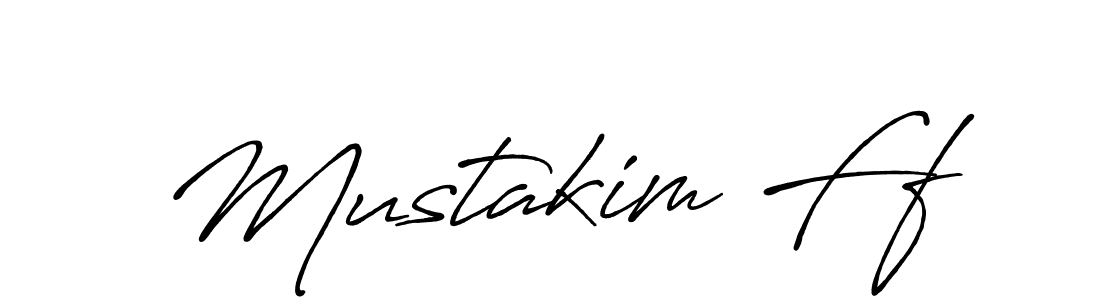 Mustakim Ff stylish signature style. Best Handwritten Sign (Antro_Vectra_Bolder) for my name. Handwritten Signature Collection Ideas for my name Mustakim Ff. Mustakim Ff signature style 7 images and pictures png