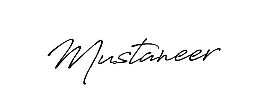 How to make Mustaneer signature? Antro_Vectra_Bolder is a professional autograph style. Create handwritten signature for Mustaneer name. Mustaneer signature style 7 images and pictures png