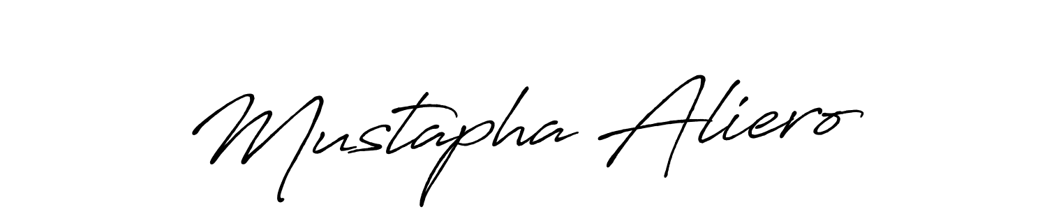 Use a signature maker to create a handwritten signature online. With this signature software, you can design (Antro_Vectra_Bolder) your own signature for name Mustapha Aliero. Mustapha Aliero signature style 7 images and pictures png