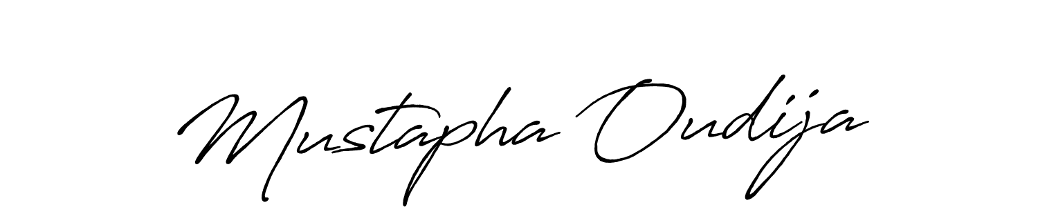 Use a signature maker to create a handwritten signature online. With this signature software, you can design (Antro_Vectra_Bolder) your own signature for name Mustapha Oudija. Mustapha Oudija signature style 7 images and pictures png