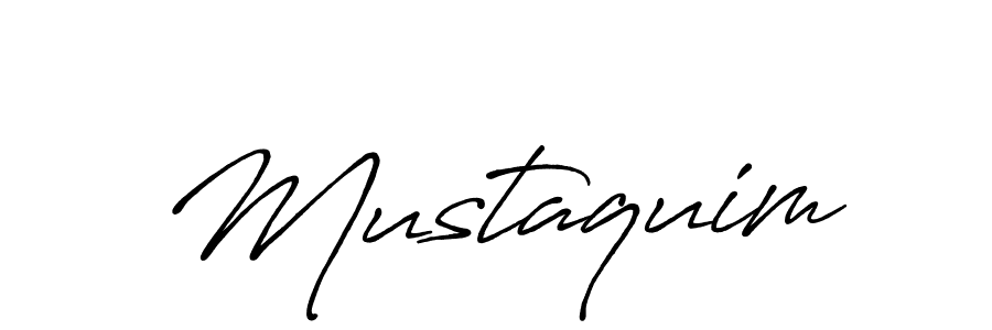 How to make Mustaquim signature? Antro_Vectra_Bolder is a professional autograph style. Create handwritten signature for Mustaquim name. Mustaquim signature style 7 images and pictures png
