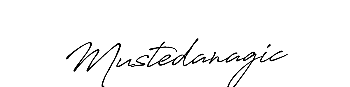 Once you've used our free online signature maker to create your best signature Antro_Vectra_Bolder style, it's time to enjoy all of the benefits that Mustedanagic name signing documents. Mustedanagic signature style 7 images and pictures png