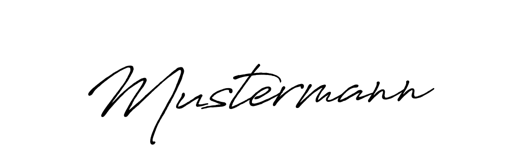 How to make Mustermann name signature. Use Antro_Vectra_Bolder style for creating short signs online. This is the latest handwritten sign. Mustermann signature style 7 images and pictures png