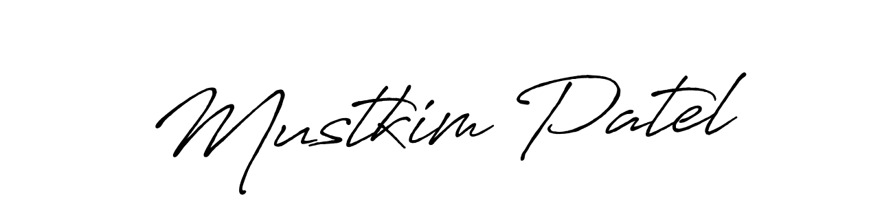 It looks lik you need a new signature style for name Mustkim Patel. Design unique handwritten (Antro_Vectra_Bolder) signature with our free signature maker in just a few clicks. Mustkim Patel signature style 7 images and pictures png