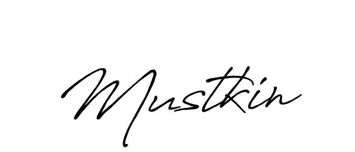 Create a beautiful signature design for name Mustkin. With this signature (Antro_Vectra_Bolder) fonts, you can make a handwritten signature for free. Mustkin signature style 7 images and pictures png