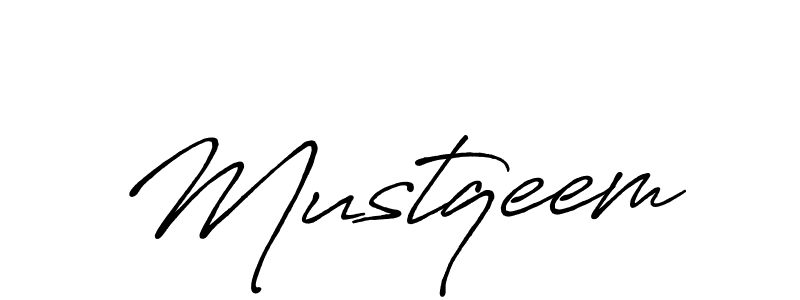 How to make Mustqeem name signature. Use Antro_Vectra_Bolder style for creating short signs online. This is the latest handwritten sign. Mustqeem signature style 7 images and pictures png