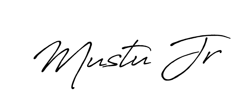 Make a beautiful signature design for name Mustu Jr. With this signature (Antro_Vectra_Bolder) style, you can create a handwritten signature for free. Mustu Jr signature style 7 images and pictures png
