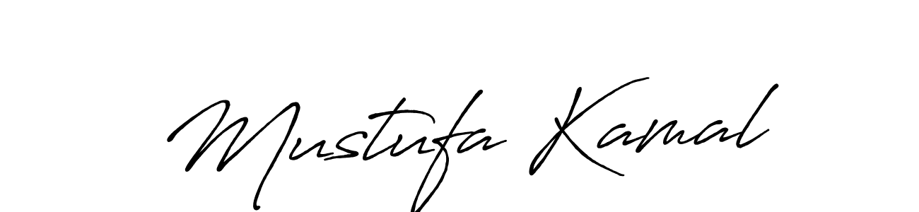 Make a beautiful signature design for name Mustufa Kamal. With this signature (Antro_Vectra_Bolder) style, you can create a handwritten signature for free. Mustufa Kamal signature style 7 images and pictures png