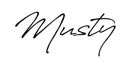 Style your name Musty with confidence using Antro_Vectra_Bolder signature design. Simple, elegant, and ready for immediate document use. Musty signature style 7 images and pictures png