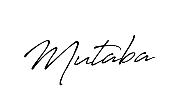 Create a beautiful signature design for name Mutaba. With this signature (Antro_Vectra_Bolder) fonts, you can make a handwritten signature for free. Mutaba signature style 7 images and pictures png
