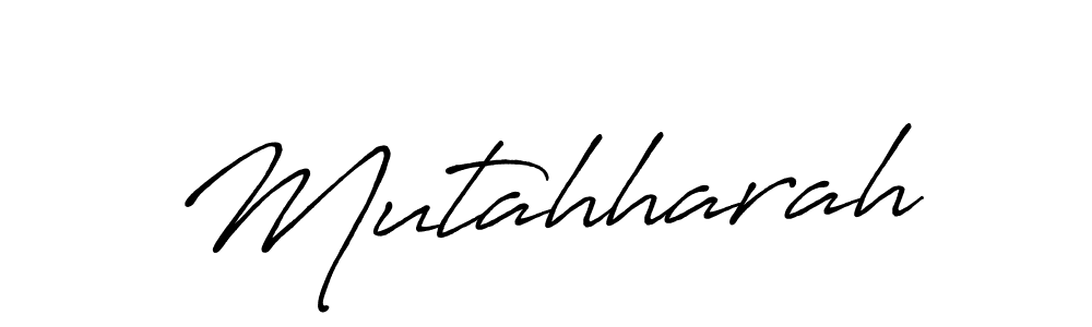 It looks lik you need a new signature style for name Mutahharah. Design unique handwritten (Antro_Vectra_Bolder) signature with our free signature maker in just a few clicks. Mutahharah signature style 7 images and pictures png