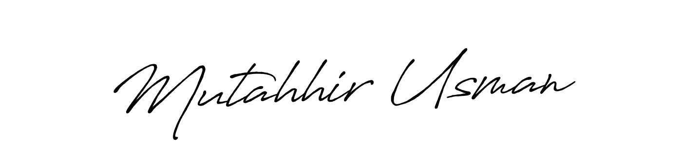 It looks lik you need a new signature style for name Mutahhir Usman. Design unique handwritten (Antro_Vectra_Bolder) signature with our free signature maker in just a few clicks. Mutahhir Usman signature style 7 images and pictures png