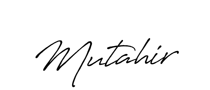 How to make Mutahir signature? Antro_Vectra_Bolder is a professional autograph style. Create handwritten signature for Mutahir name. Mutahir signature style 7 images and pictures png