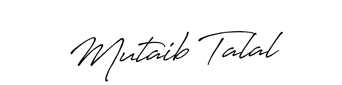 Also You can easily find your signature by using the search form. We will create Mutaib Talal name handwritten signature images for you free of cost using Antro_Vectra_Bolder sign style. Mutaib Talal signature style 7 images and pictures png