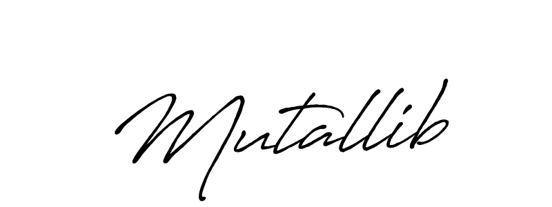 Antro_Vectra_Bolder is a professional signature style that is perfect for those who want to add a touch of class to their signature. It is also a great choice for those who want to make their signature more unique. Get Mutallib name to fancy signature for free. Mutallib signature style 7 images and pictures png