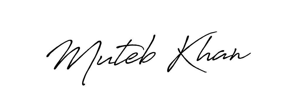 Also You can easily find your signature by using the search form. We will create Muteb Khan name handwritten signature images for you free of cost using Antro_Vectra_Bolder sign style. Muteb Khan signature style 7 images and pictures png