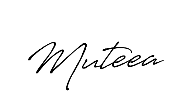 Muteea stylish signature style. Best Handwritten Sign (Antro_Vectra_Bolder) for my name. Handwritten Signature Collection Ideas for my name Muteea. Muteea signature style 7 images and pictures png