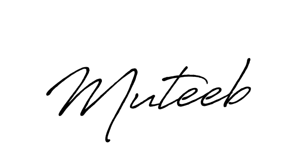 Muteeb stylish signature style. Best Handwritten Sign (Antro_Vectra_Bolder) for my name. Handwritten Signature Collection Ideas for my name Muteeb. Muteeb signature style 7 images and pictures png