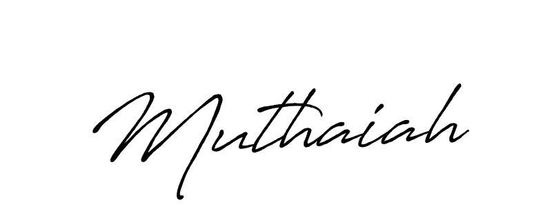 Also we have Muthaiah name is the best signature style. Create professional handwritten signature collection using Antro_Vectra_Bolder autograph style. Muthaiah signature style 7 images and pictures png