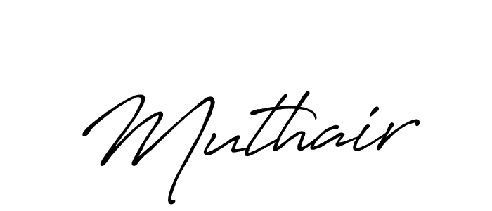 You should practise on your own different ways (Antro_Vectra_Bolder) to write your name (Muthair) in signature. don't let someone else do it for you. Muthair signature style 7 images and pictures png