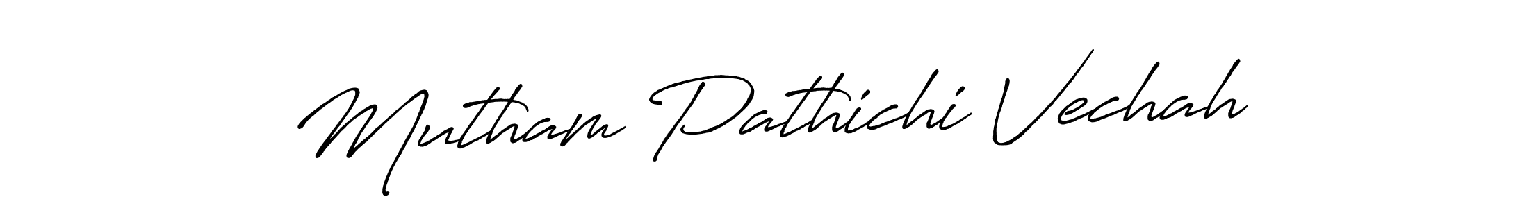 if you are searching for the best signature style for your name Mutham Pathichi Vechah. so please give up your signature search. here we have designed multiple signature styles  using Antro_Vectra_Bolder. Mutham Pathichi Vechah signature style 7 images and pictures png