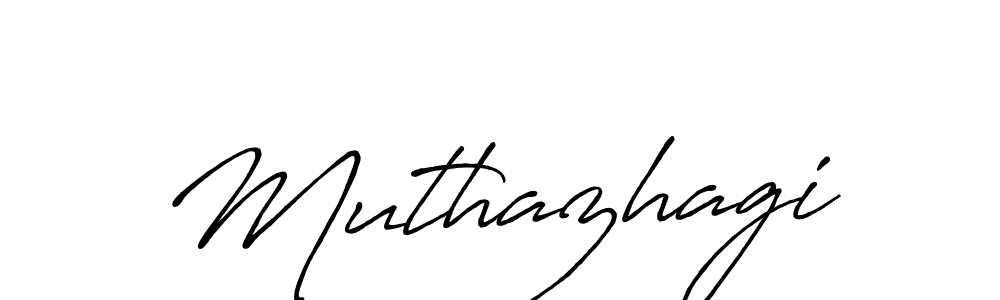 Also we have Muthazhagi name is the best signature style. Create professional handwritten signature collection using Antro_Vectra_Bolder autograph style. Muthazhagi signature style 7 images and pictures png