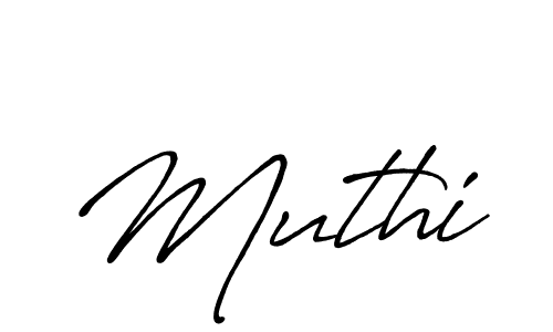 Use a signature maker to create a handwritten signature online. With this signature software, you can design (Antro_Vectra_Bolder) your own signature for name Muthi. Muthi signature style 7 images and pictures png