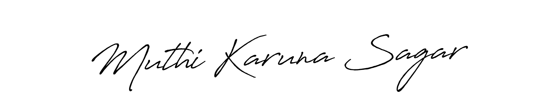 if you are searching for the best signature style for your name Muthi Karuna Sagar. so please give up your signature search. here we have designed multiple signature styles  using Antro_Vectra_Bolder. Muthi Karuna Sagar signature style 7 images and pictures png