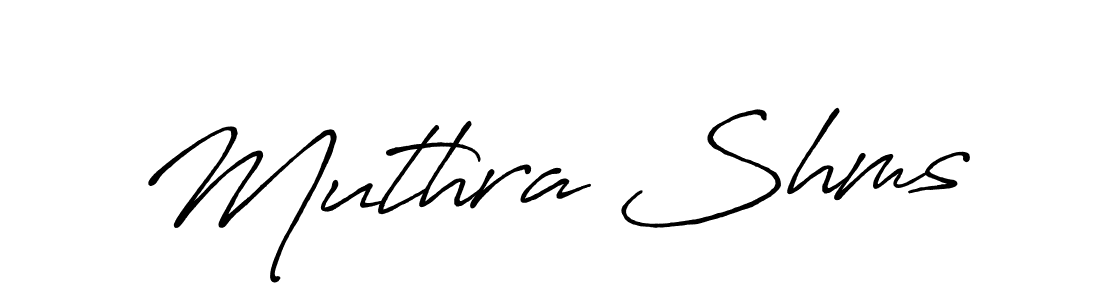 Muthra Shms stylish signature style. Best Handwritten Sign (Antro_Vectra_Bolder) for my name. Handwritten Signature Collection Ideas for my name Muthra Shms. Muthra Shms signature style 7 images and pictures png