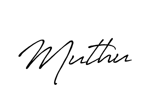 Design your own signature with our free online signature maker. With this signature software, you can create a handwritten (Antro_Vectra_Bolder) signature for name Muthu. Muthu signature style 7 images and pictures png