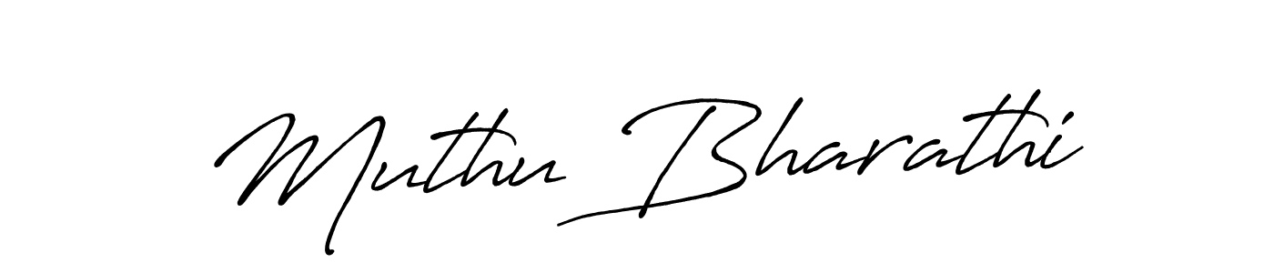 Antro_Vectra_Bolder is a professional signature style that is perfect for those who want to add a touch of class to their signature. It is also a great choice for those who want to make their signature more unique. Get Muthu Bharathi name to fancy signature for free. Muthu Bharathi signature style 7 images and pictures png