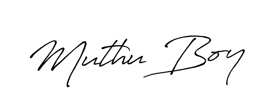 Design your own signature with our free online signature maker. With this signature software, you can create a handwritten (Antro_Vectra_Bolder) signature for name Muthu Boy. Muthu Boy signature style 7 images and pictures png
