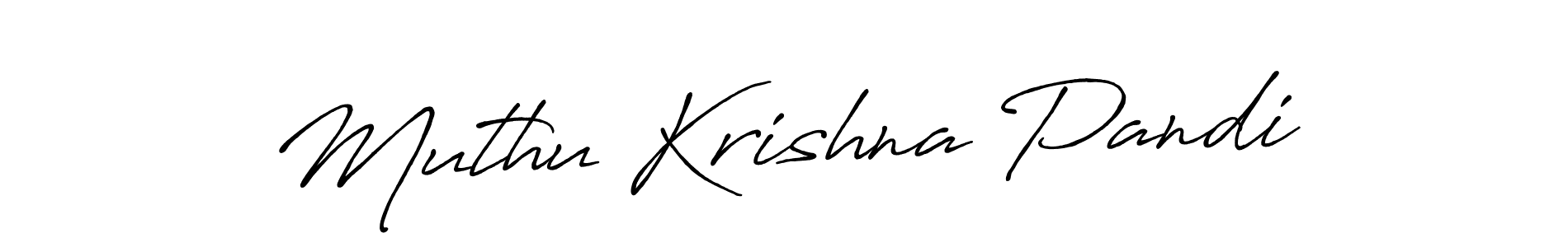 How to make Muthu Krishna Pandi name signature. Use Antro_Vectra_Bolder style for creating short signs online. This is the latest handwritten sign. Muthu Krishna Pandi signature style 7 images and pictures png