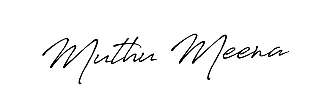 Use a signature maker to create a handwritten signature online. With this signature software, you can design (Antro_Vectra_Bolder) your own signature for name Muthu Meena. Muthu Meena signature style 7 images and pictures png