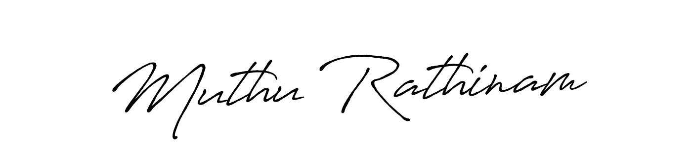 Create a beautiful signature design for name Muthu Rathinam. With this signature (Antro_Vectra_Bolder) fonts, you can make a handwritten signature for free. Muthu Rathinam signature style 7 images and pictures png