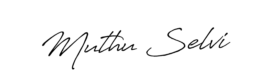 Also we have Muthu Selvi name is the best signature style. Create professional handwritten signature collection using Antro_Vectra_Bolder autograph style. Muthu Selvi signature style 7 images and pictures png